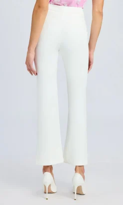 Sale - Nellie Crepe Pants - White Pants