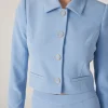 Hot - Oliver Crepe Blazer - Periwinkle Blazers