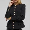 Fashion - Ophelia Crepe Blazer - Black Blazers