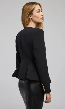 Fashion - Ophelia Crepe Blazer - Black Blazers