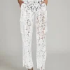 Best - Palmer Lace Cargo Pant - White Coverups | Pants