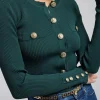 Discount - Pennie Rib Cardigan - Hunter Green Sweaters & Knits