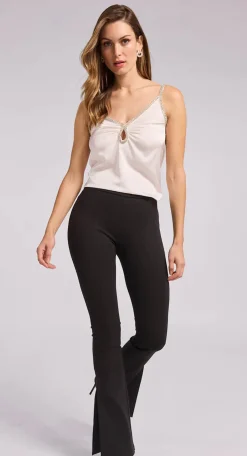 Best - Raya Ponte Fare Leggings - Black Pants