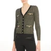 Online - Ruby Lurex Cardigan - Black/Gold Sweaters & Knits