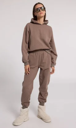 Sale - Ruel Crystal Sweatpants - Truffle Pants