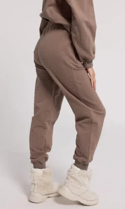 Sale - Ruel Crystal Sweatpants - Truffle Pants