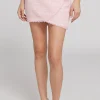 Discount - Sanni Tweed Skirt - Light Pink Mini Skirts