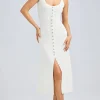 Best - Sharon Sweater Dress - White Midi | Midi Dresses