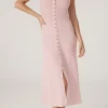 Clearance - Sharon Sweater Dress - Pink Midi | Midi Dresses