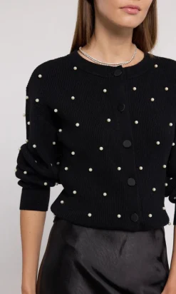 Outlet - Stacie Cardigan - Black Sweaters & Knits