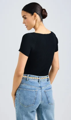 Outlet - Stefanio Sweater - Black Sweaters & Knits