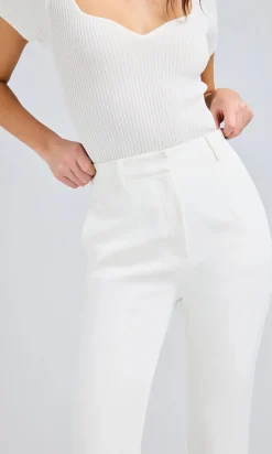 Best - Tula Crepe Pants - White Pants