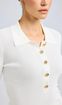 Outlet - Viviana Sweater - White Sweaters & Knits