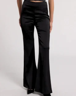 Online - Wesley Satin Pants - Black Pants