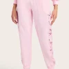 Hot - Winnie Lace Combo Jogger - Petal Pink Pants