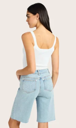 Discount - Xenia Rib Sweater - White Sweaters & Knits | Crop Tops
