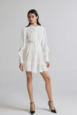Outlet - Ilara Mini Dress - White Dresses | Mini Dresses