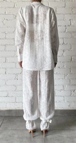 Discount - Ilara Flared Pant - White Flare | Pants