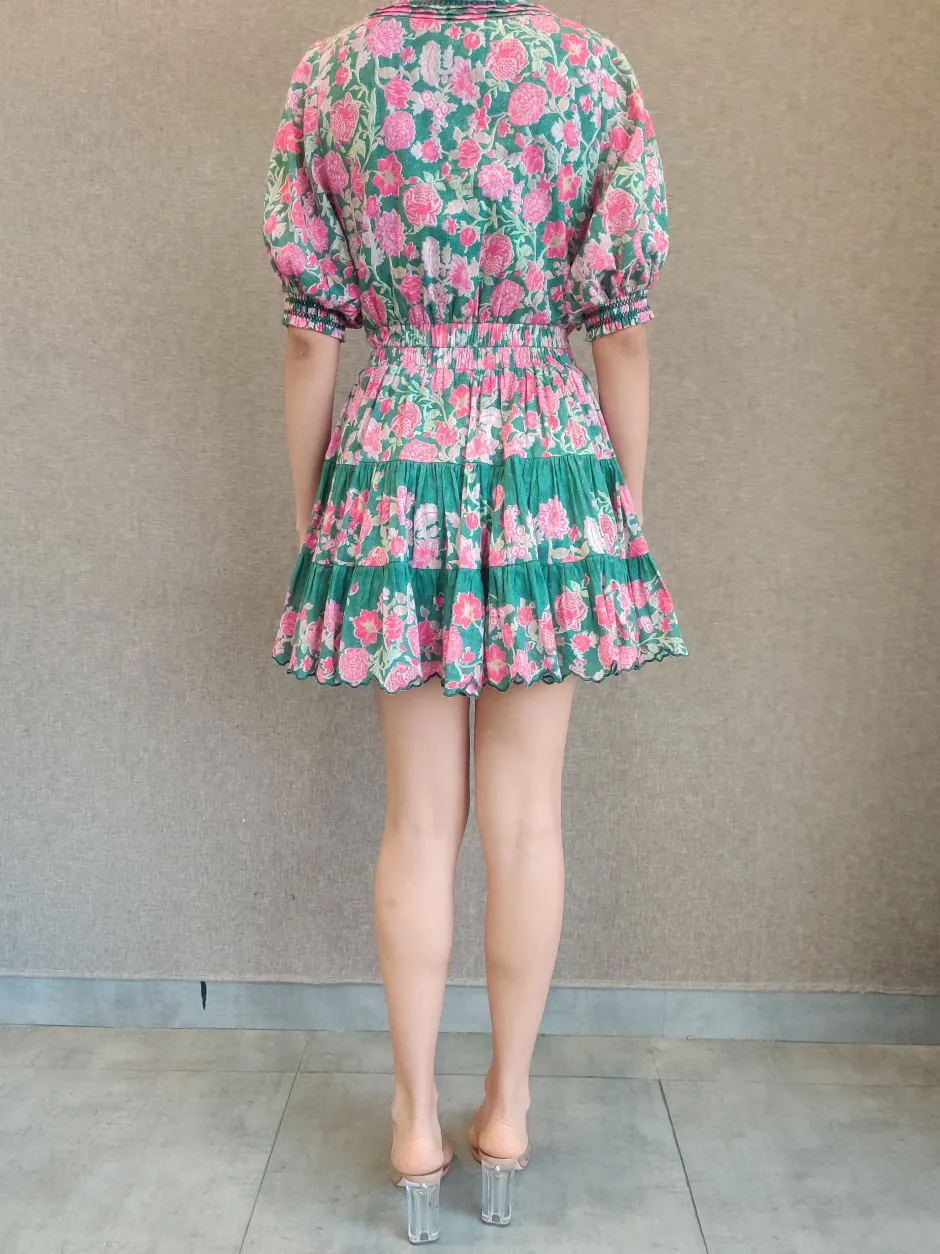 Fashion - Sabi Short Dress - Pine Green Dresses | Mini Dresses