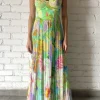 Hot - Tiva Corseted Long Dress - Multi Dresses | Long Dresses