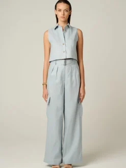 Fashion - Maggie Pant - Dusty Blue Pants
