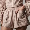 Online - Mira Shorts - Blush Stripe Shorts