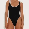 Hot - Faye Swim - Black/White One Piece