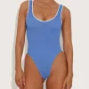 Fashion - Faye Swim - Cornflower/White One Piece