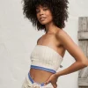 Sale - Cairo Bandeau - Royal Oatmeal Crop Tops