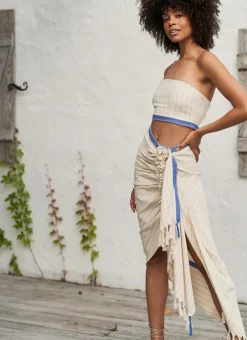 Fashion - Cairo Tulum Skirt - Royal Oatmeal Long Skirts