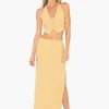 New - Camp Maxi Skirt - Camel Long Skirts