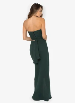 Outlet - Farah Skirt - Hunter Green Long Skirts