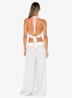 Fashion - Genevieve Pant - Ecru Pants