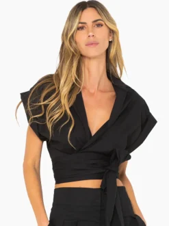 Online - Kora Top - Black Crop Tops