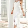 Fashion - Lagos Fringe Dress - Ecru Dresses | Midi