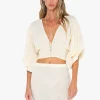 Clearance - Nava Top - Vanilla Crop Tops