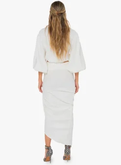 Sale - Noor Skirt - White Long Skirts
