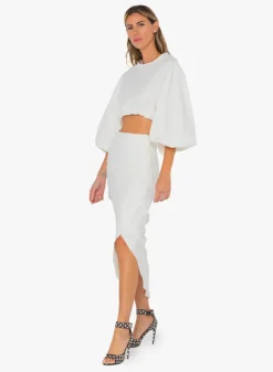 Sale - Noor Skirt - White Long Skirts