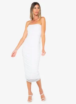 Fashion - Nora Dress - Off White Dresses | Midi