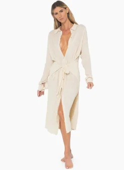 Hot - Pamela Dress - Vanilla Dresses | Midi