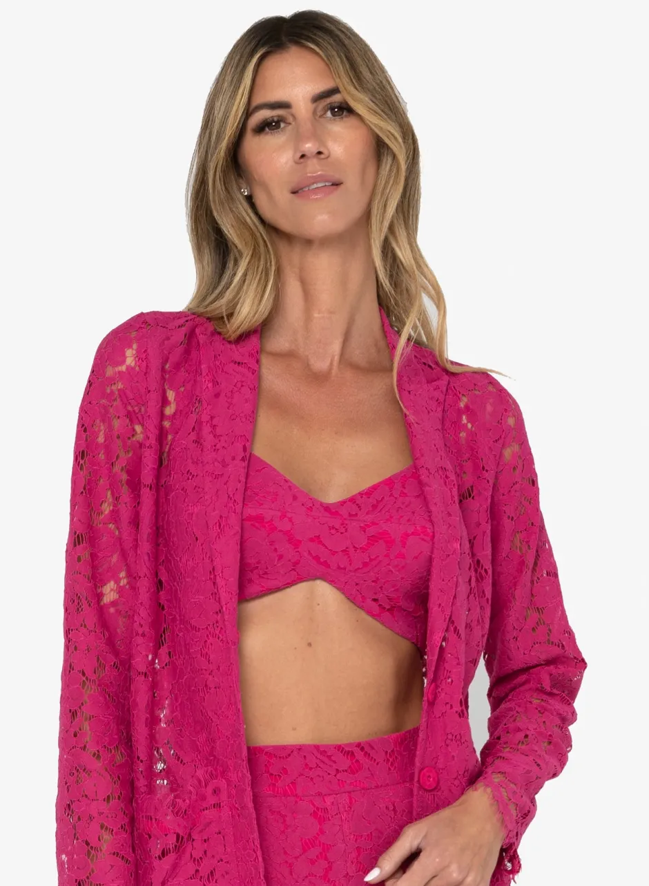 Discount - Remy Bra Top - Fuschia Crop Tops