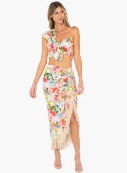 Best - Sol Top Multi Floral - Multi Floral Crop Tops