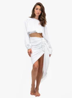 Online - Tulum Skirt - White Coverups | Long Skirts