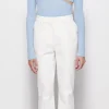 Best Jonathan - Jesslyn Cropped Flare Pants - White Flare | Pants