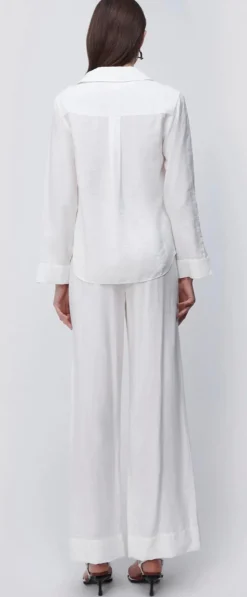 Online Jonathan - Stormy Beaded Coverup Top - Ivory Coverups