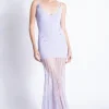 New - Rose Knit Dress - Lavender Midi | Midi Dresses