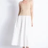 Outlet - Clara Combo Dress - Sunflower Midi | Midi Dresses