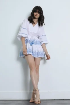 Online - Karpathos Embellished Mini Dress - White Dresses | Mini Dresses