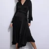 Hot - Minerva Dress - Black Dresses | Midi