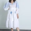 Fashion - Mykonos Embellished Dress - White Dresses | Midi